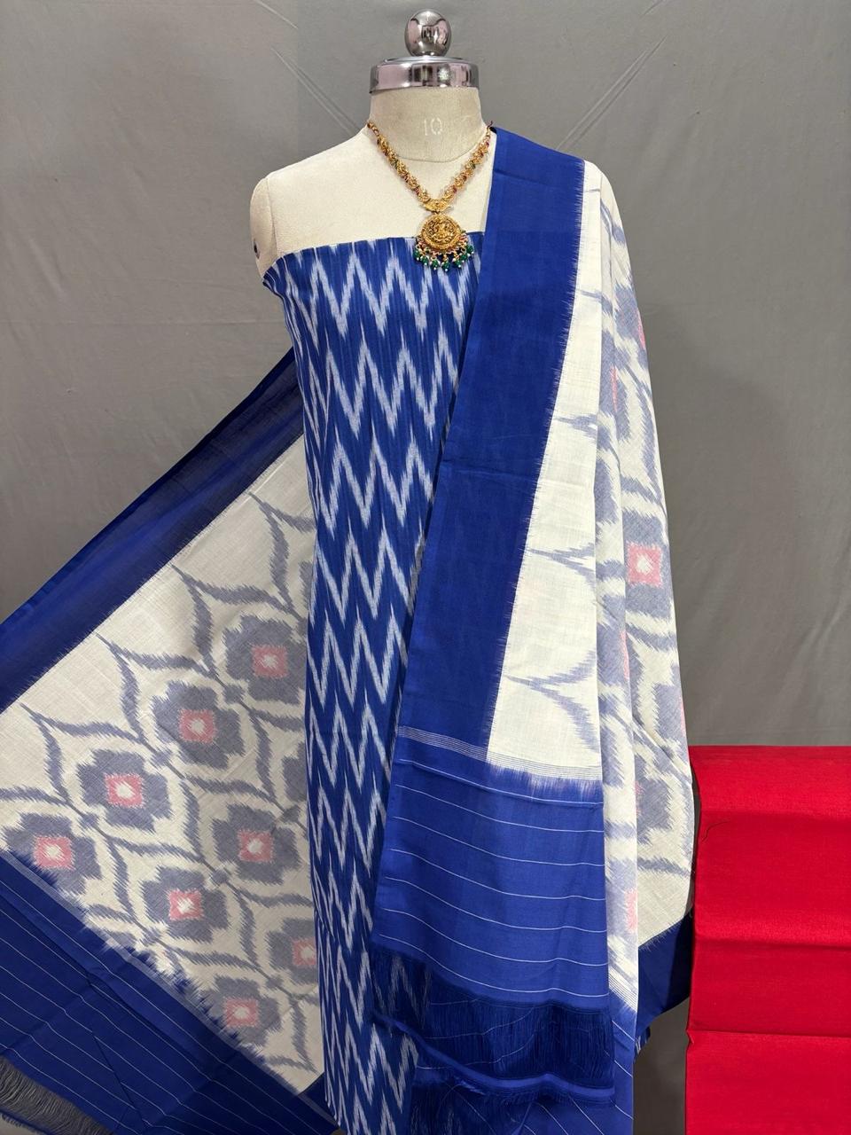 Handloom Ikkat Suit Set Unstiched IKK02