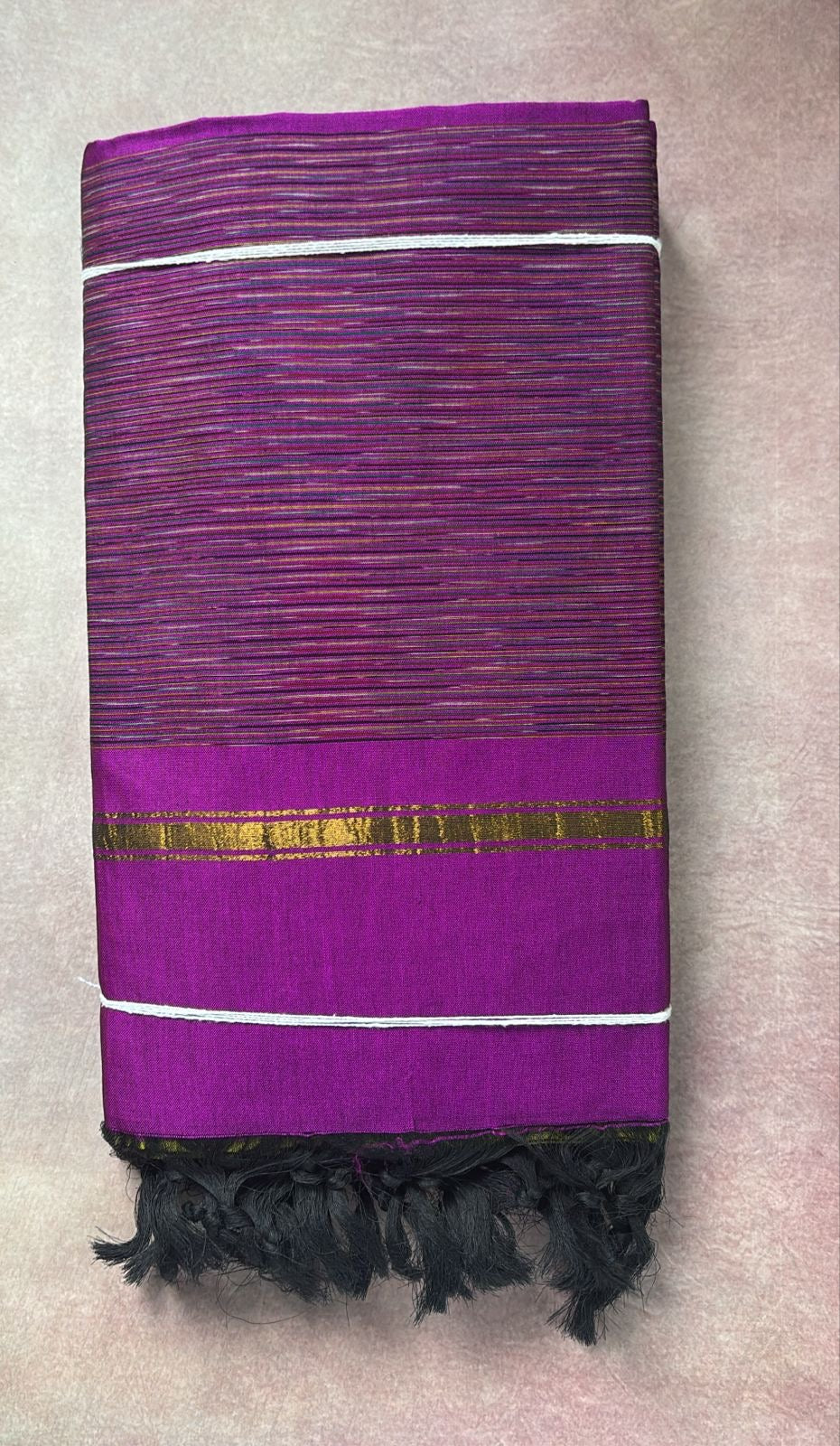 Pochampally Ikkat Suit materials Unstitched, Magenta and Green
