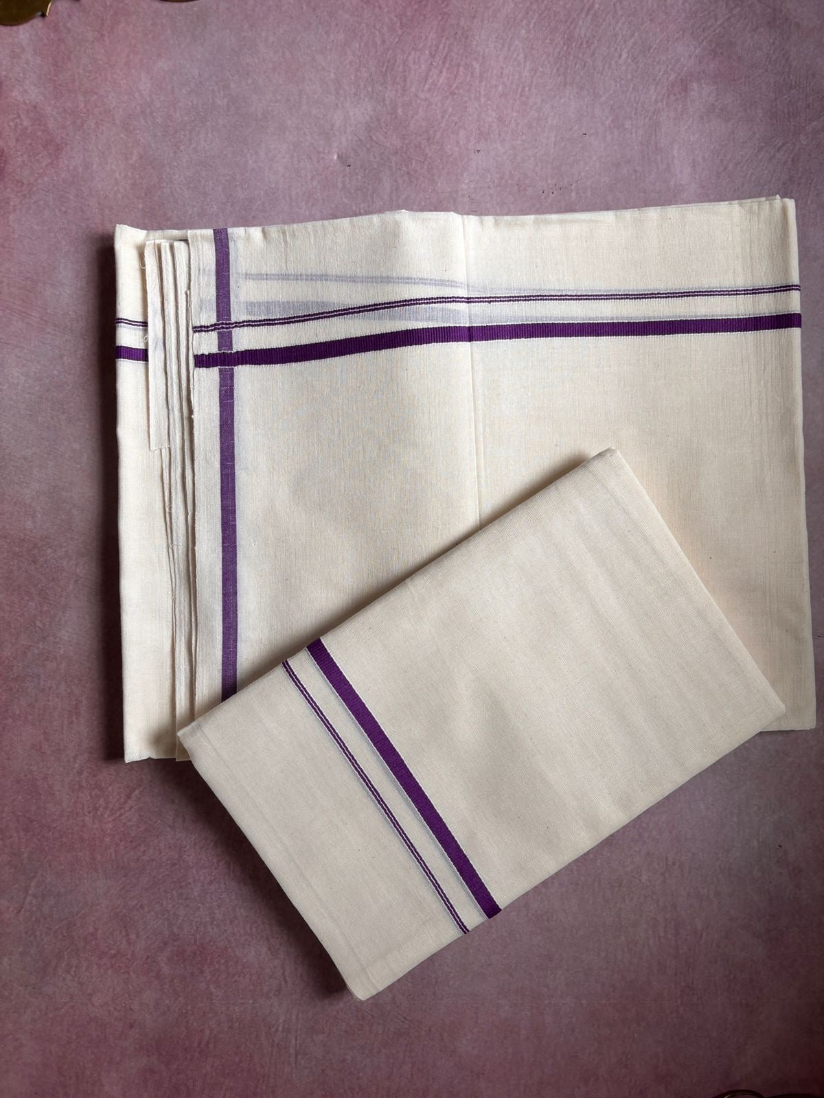 Puliyilakara Single Set Mundu violet, Rajila’s choice
