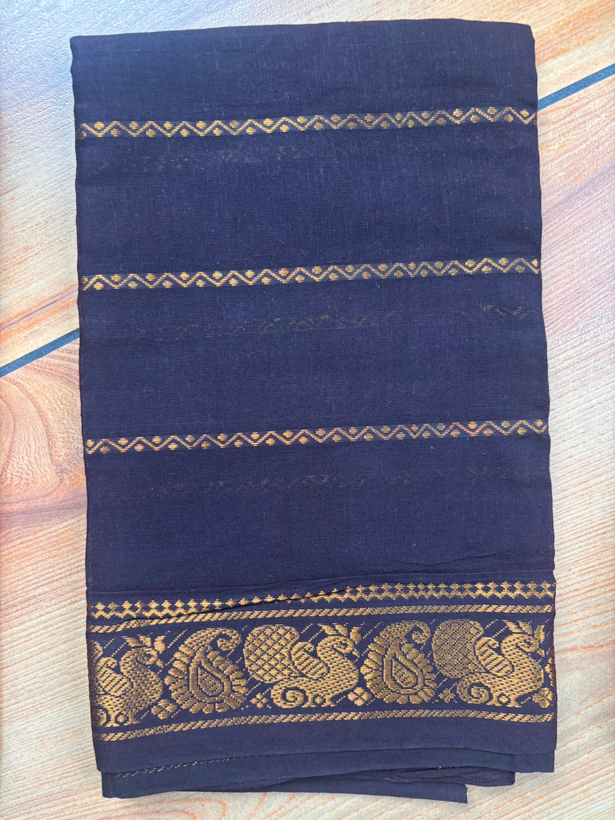 Sungudi handloom blouse piece combo of three black red and orange