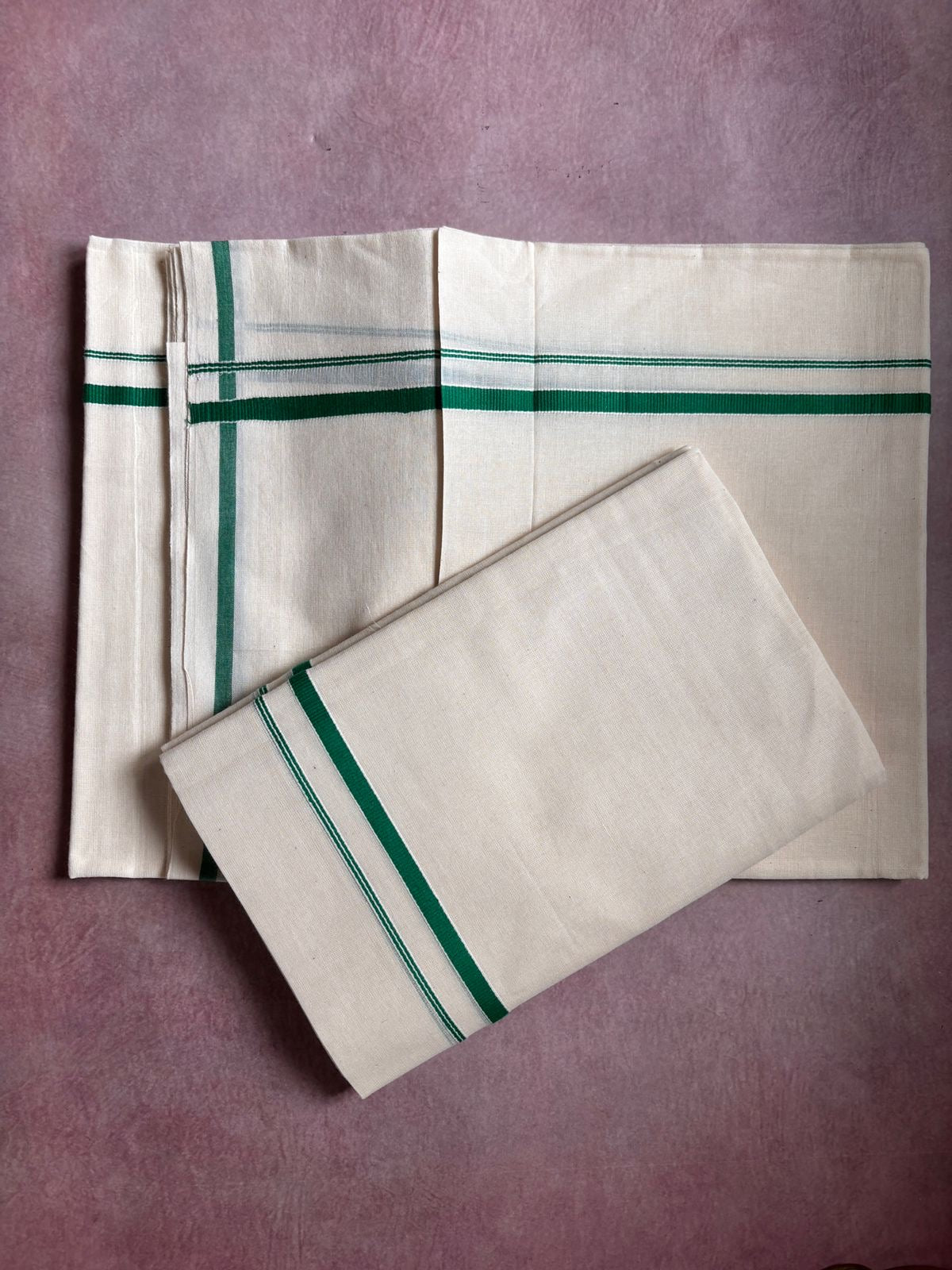 Puliyilakkara Single Set Mundu Green colour, Rajila’s choice