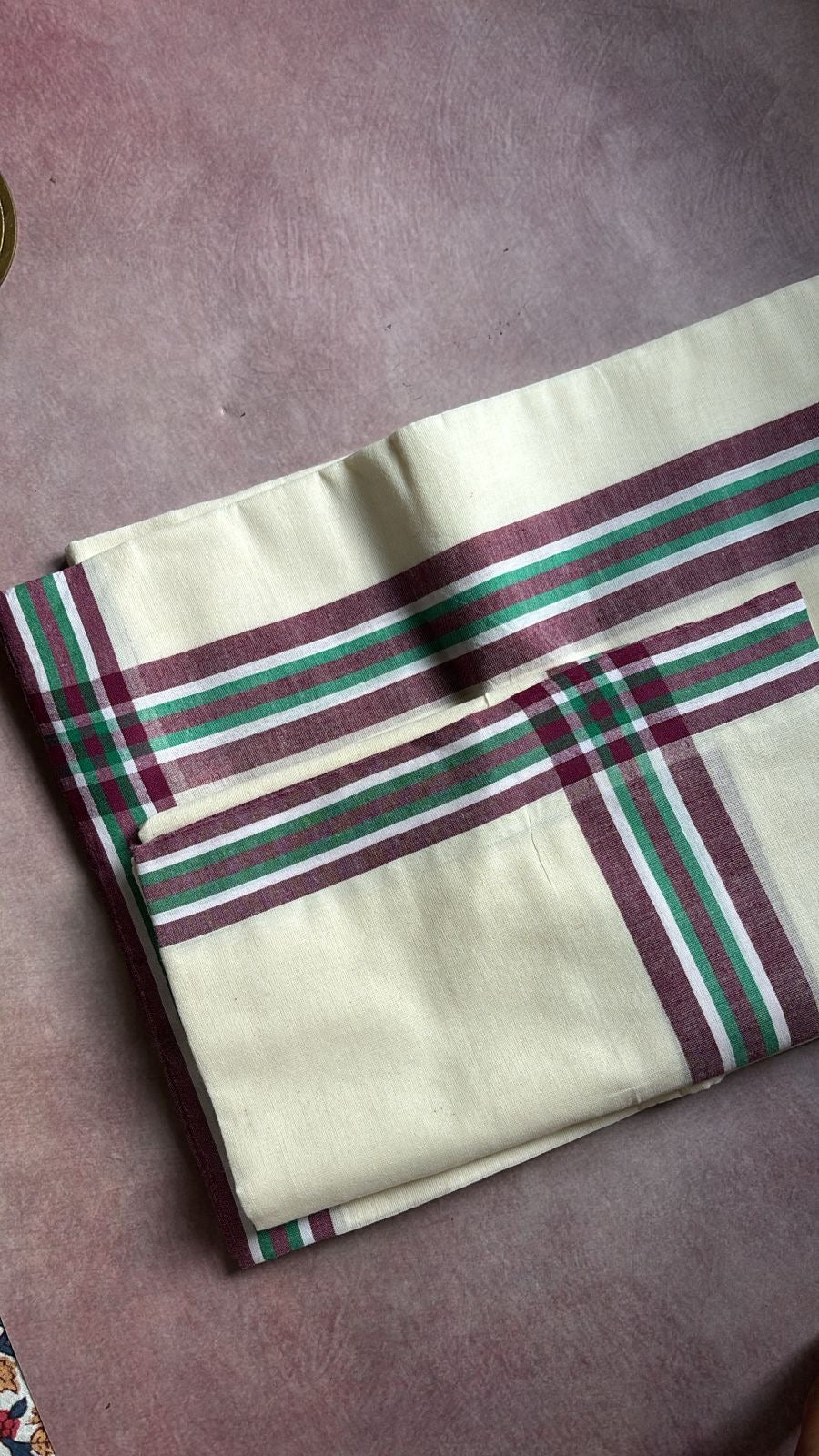 Mulloth pure cotton set Mundu MS3