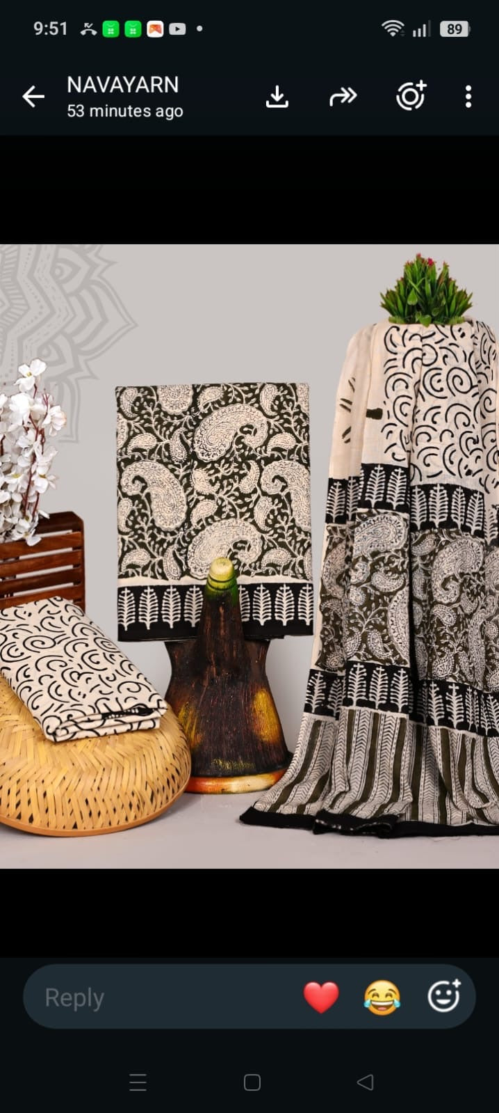 Jaipur pure cotton block printed olive green Suit Set