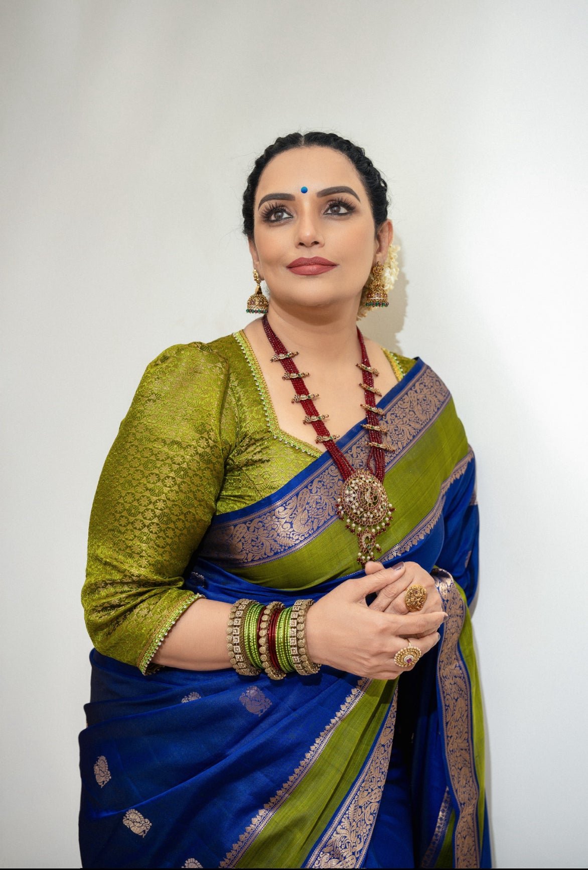 Kanjipuram Silk Saree Shwetha menon choice