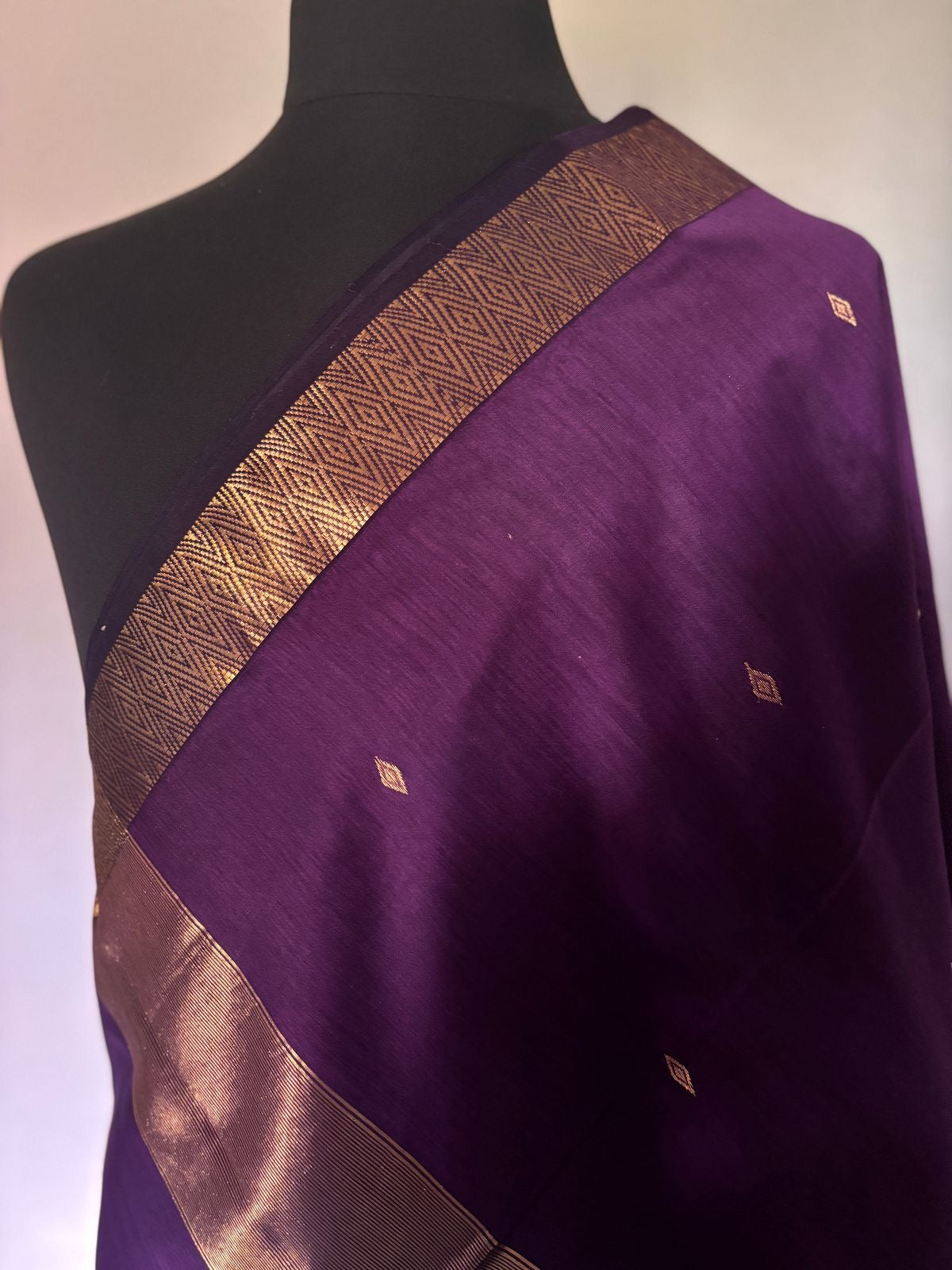 Kalyanika" (कल्याणिका) Handloom Maheshwari Silk Cotton Sarees Nayanthara inspired KM04