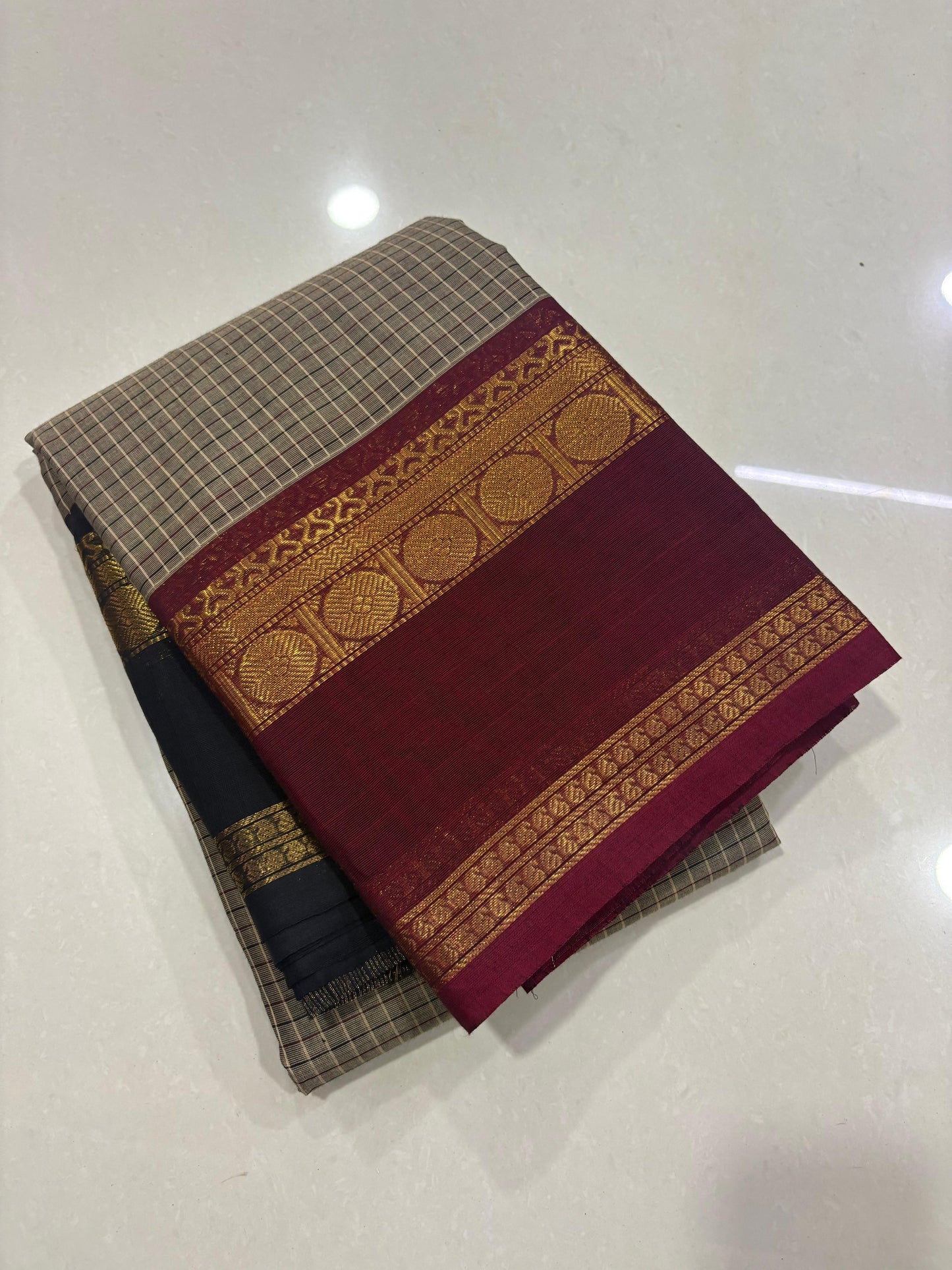 Sangita Kanchi ganga jamuna check Cotton sarees