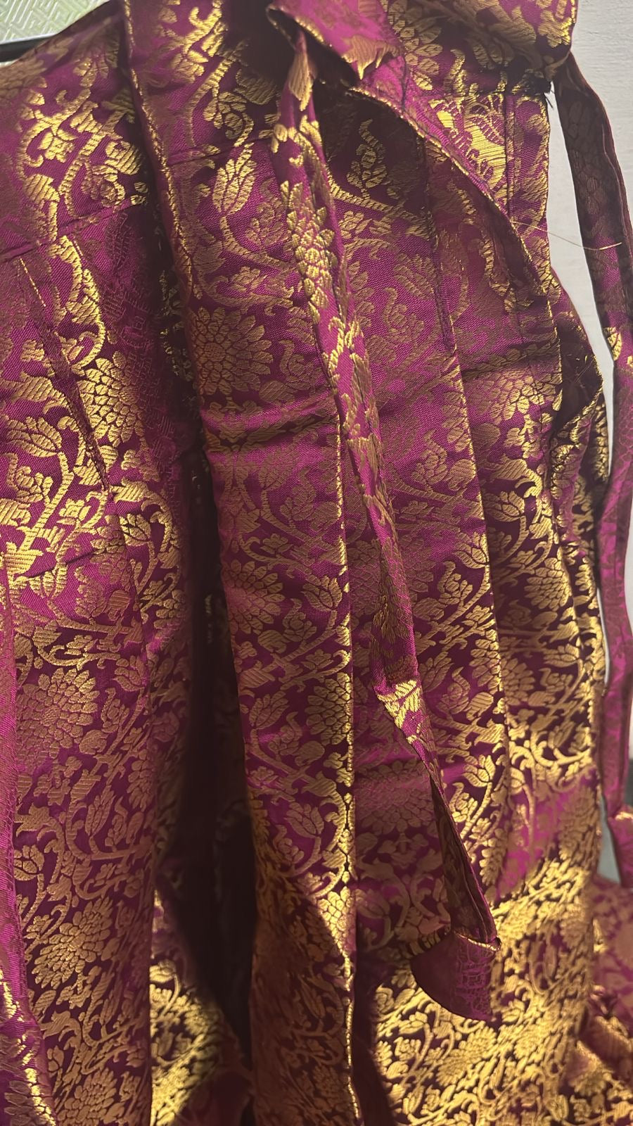 Sarvani brocade Semi stitched dhawani lehenga Set