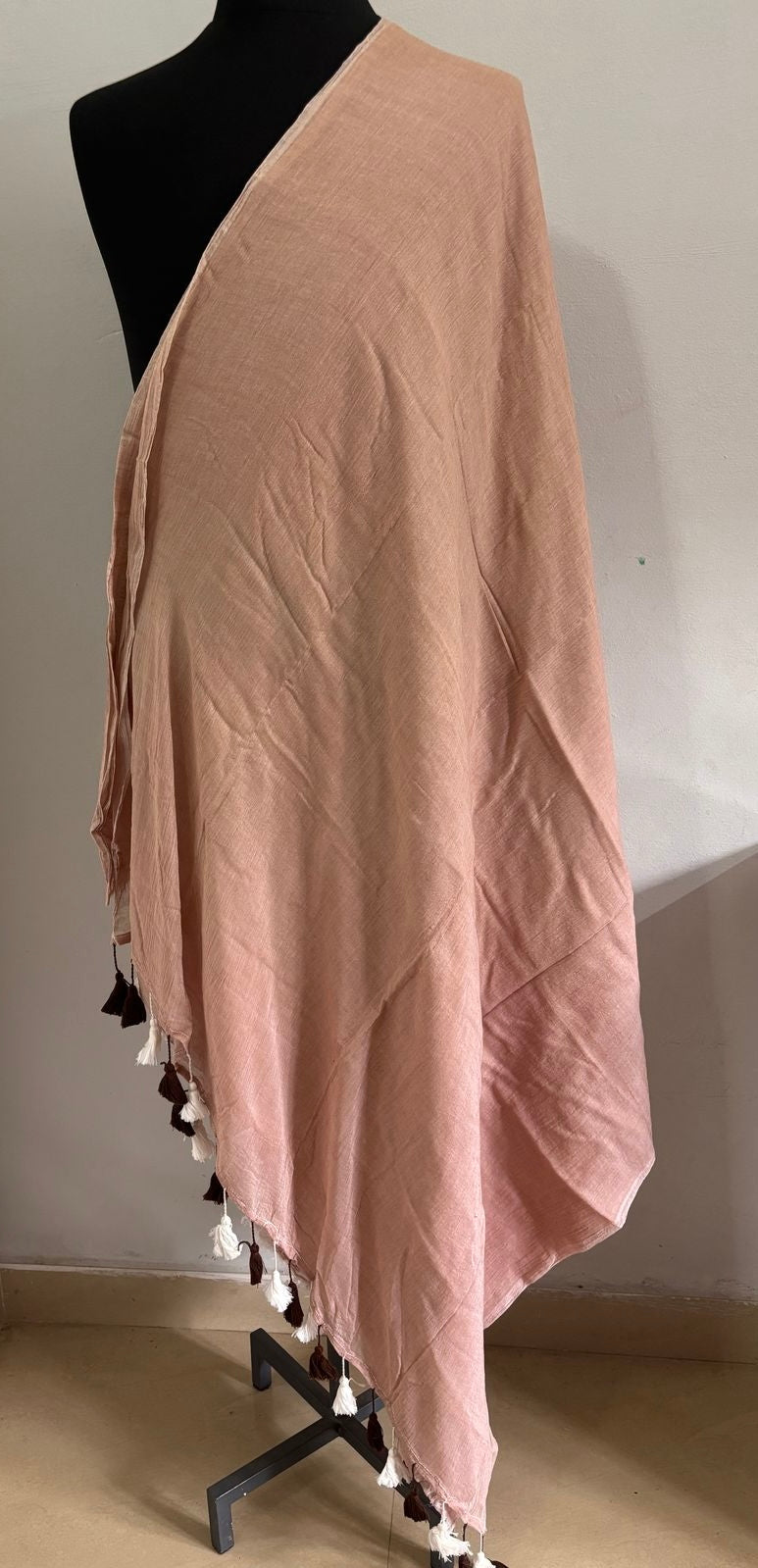 Viharika (विहारिका) Light Biscuit Brown Soft Cotton Sarees