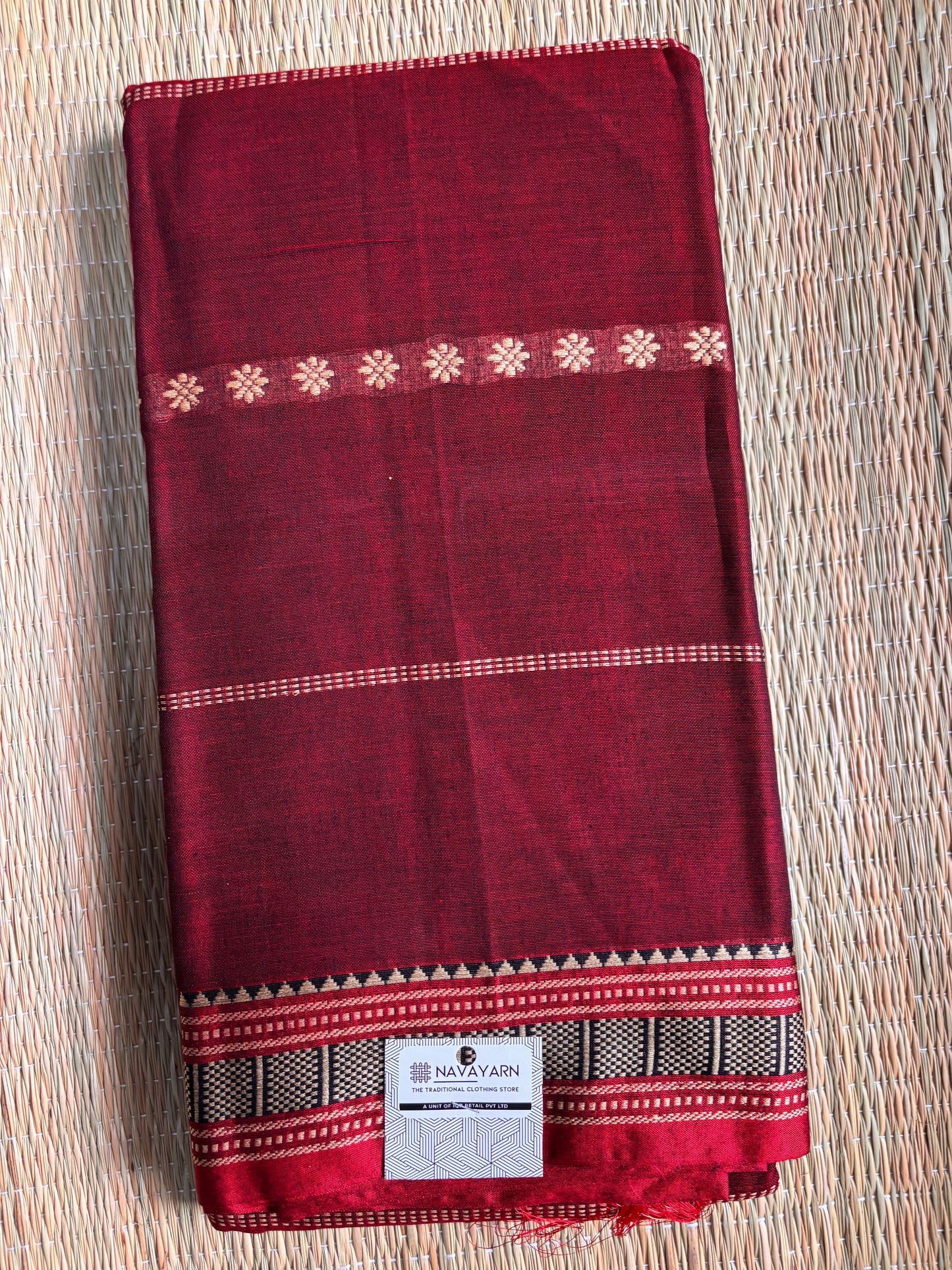 Vrinda वृंदा Narayanpeth Sarees Maroon