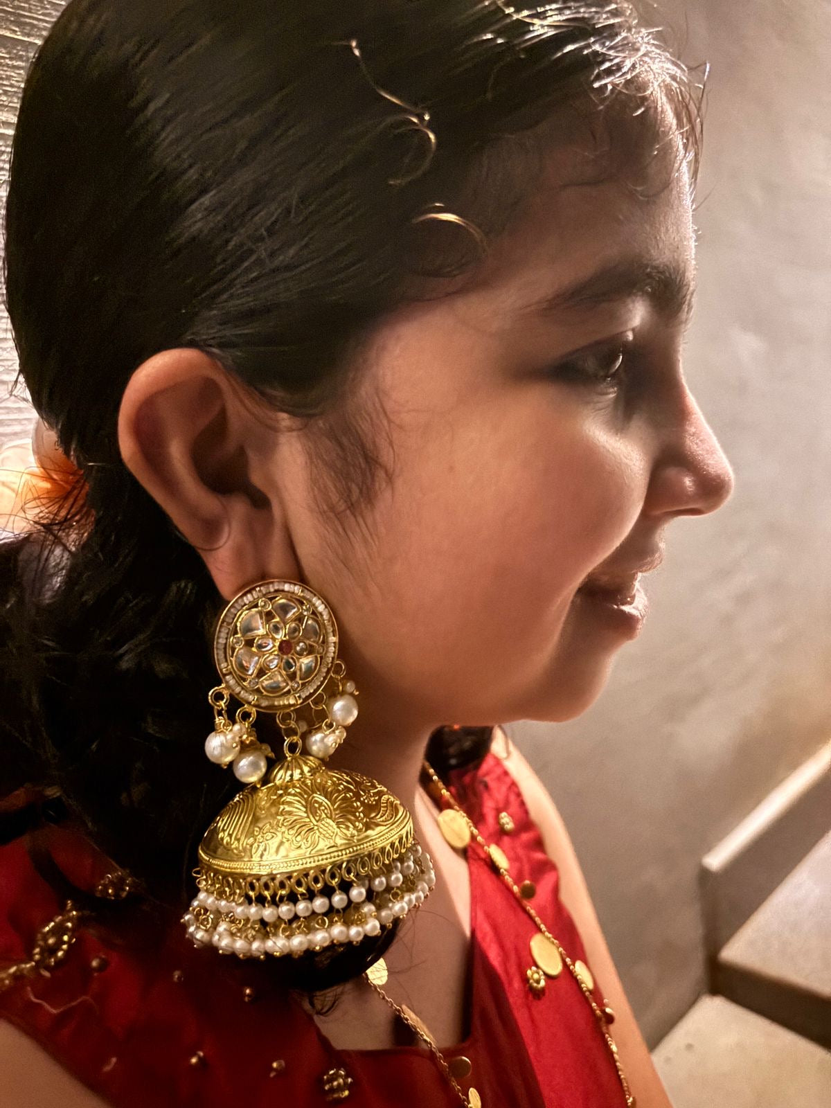 Anti Tarnish Brass Jhumkas