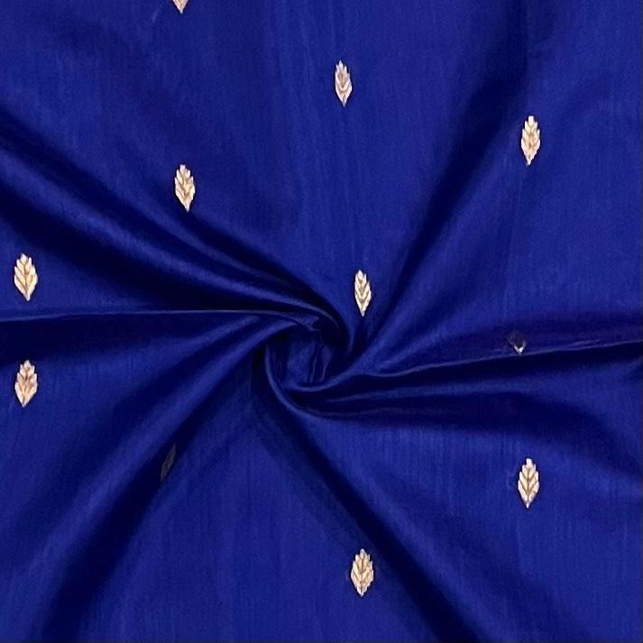 Kalyanika authentic handloom Maheshwari silk sarees in royal blue KM18