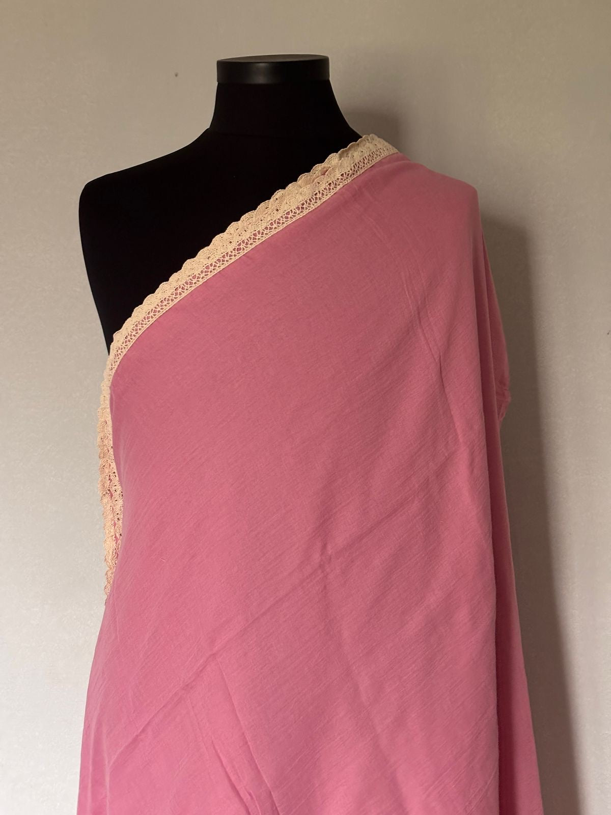 Viharika (विहारिका) Flowy lace: Powder Pink V04