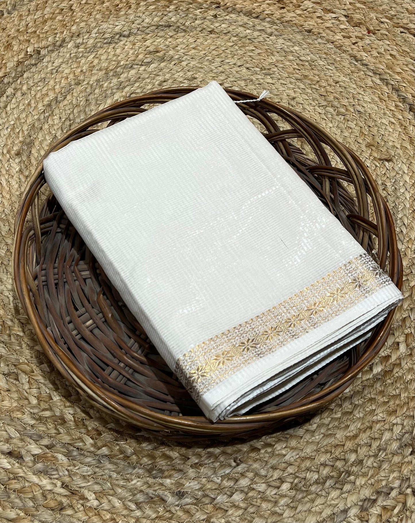 Traditional handloom Maheshwari mulberry garbh Reshmi Sarees