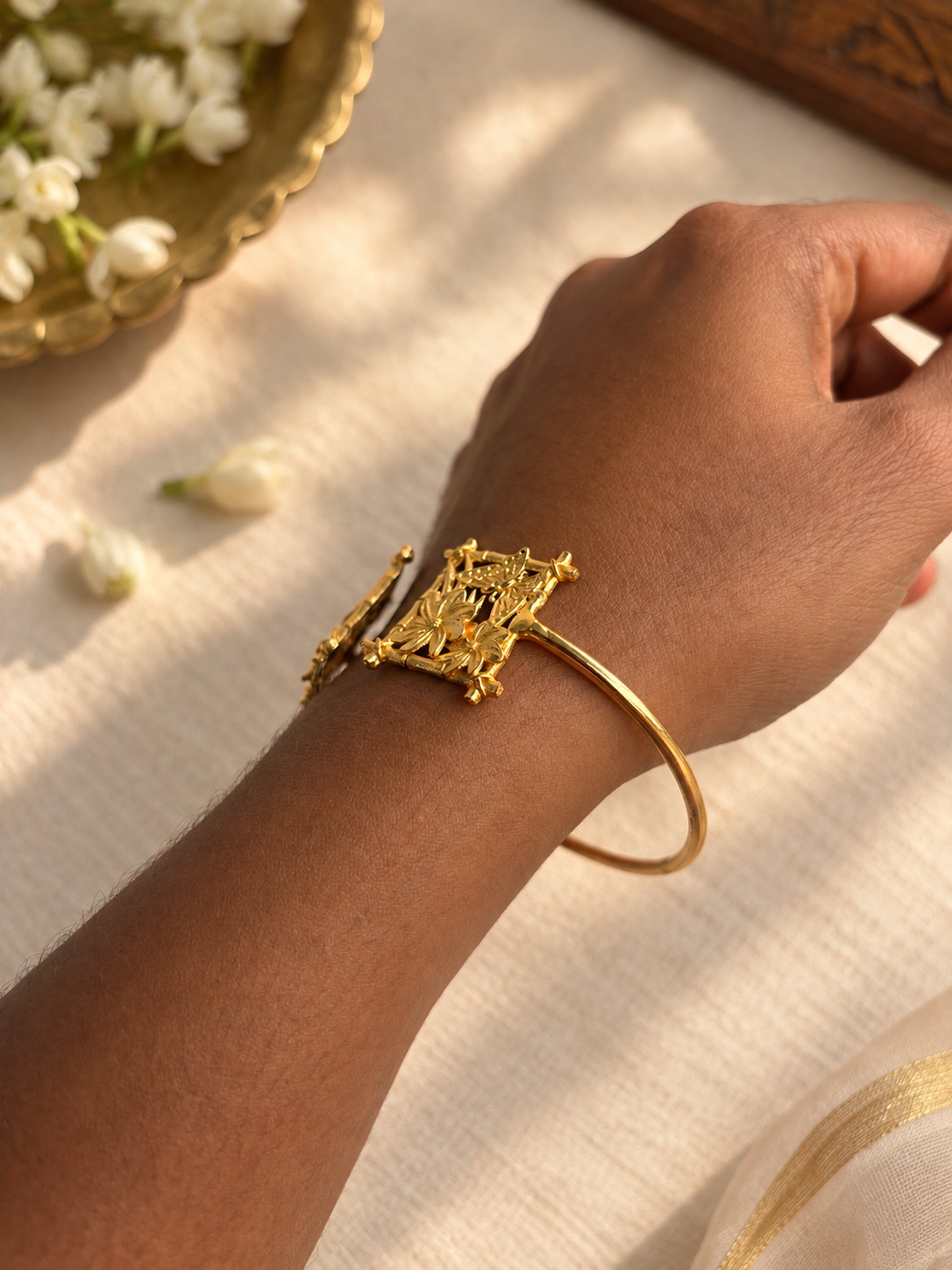 Anti tarnish brass kada bangle
