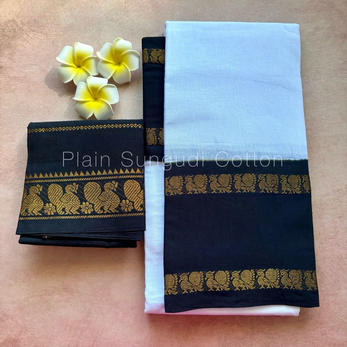 Tarangini : Sungudi Cotton Handloom Saree with Blouse TA09