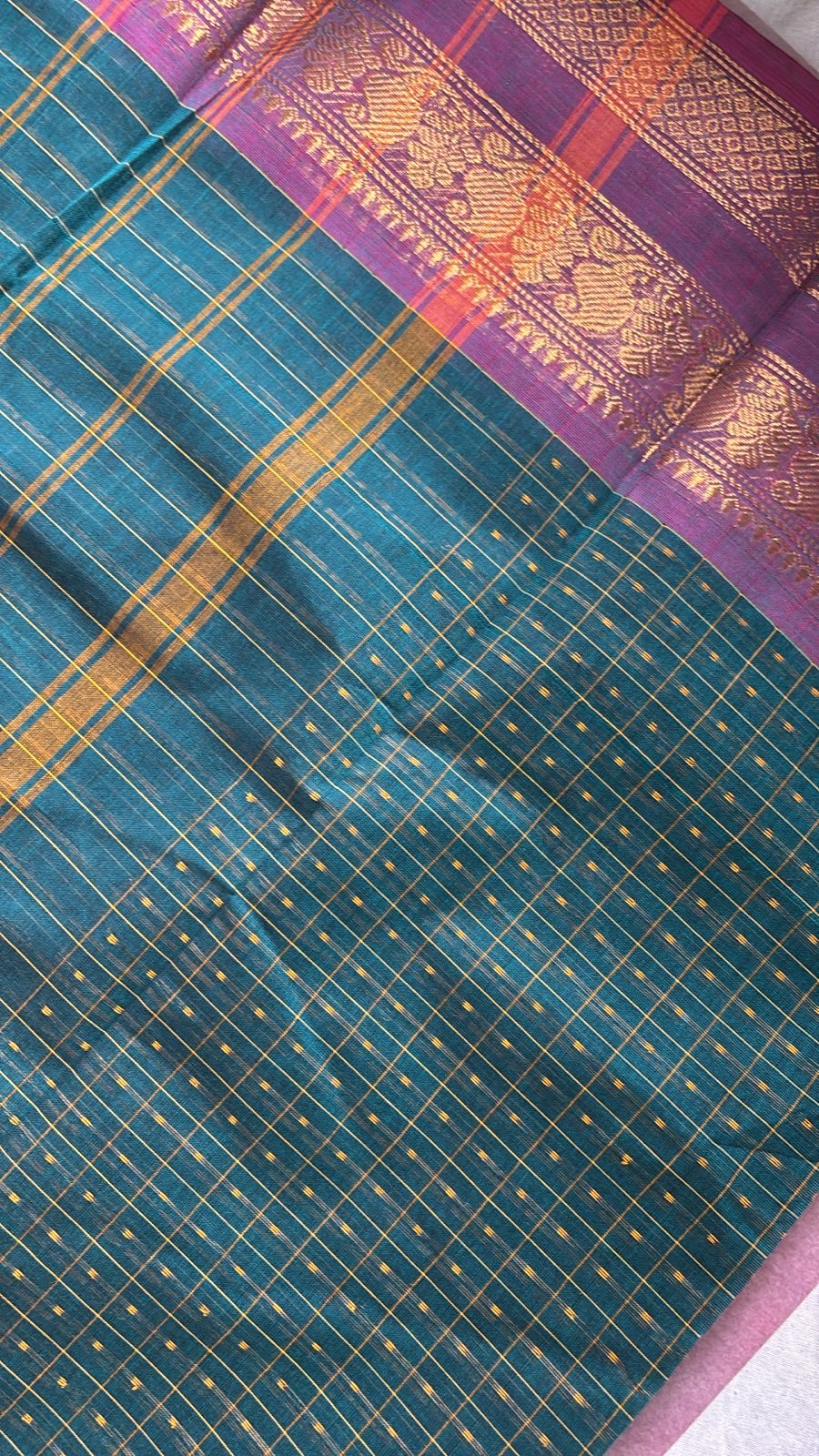 Lakshadeepam thousand butta sarees with contrast border