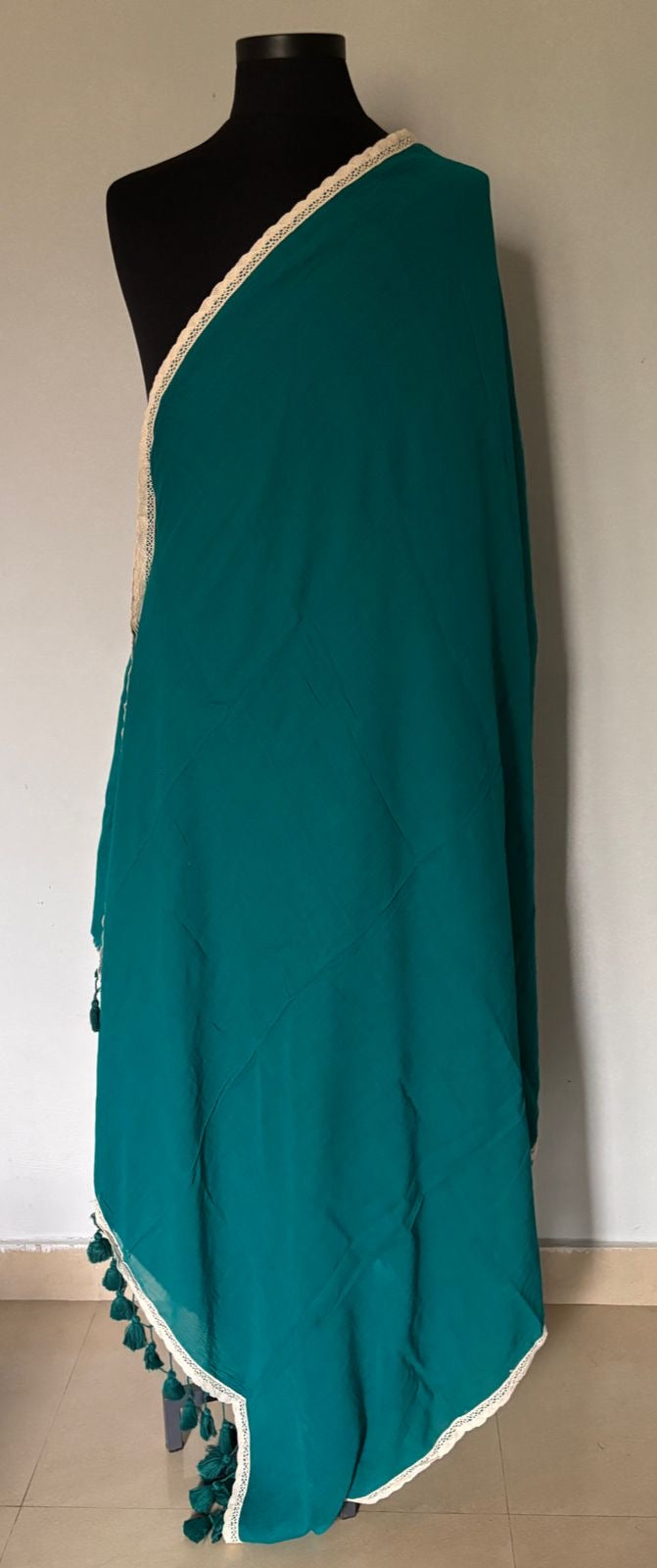 Viharika(विहारिका) Flowy lace: Blue V03