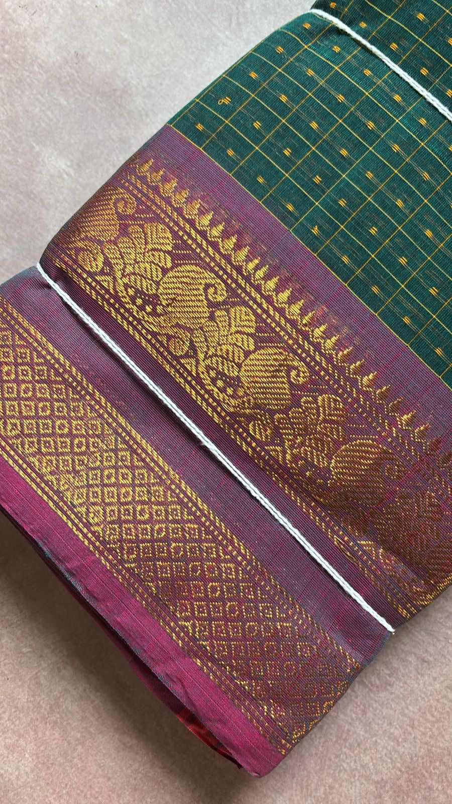 Lakshadeepam thousand butta sarees with contrast border