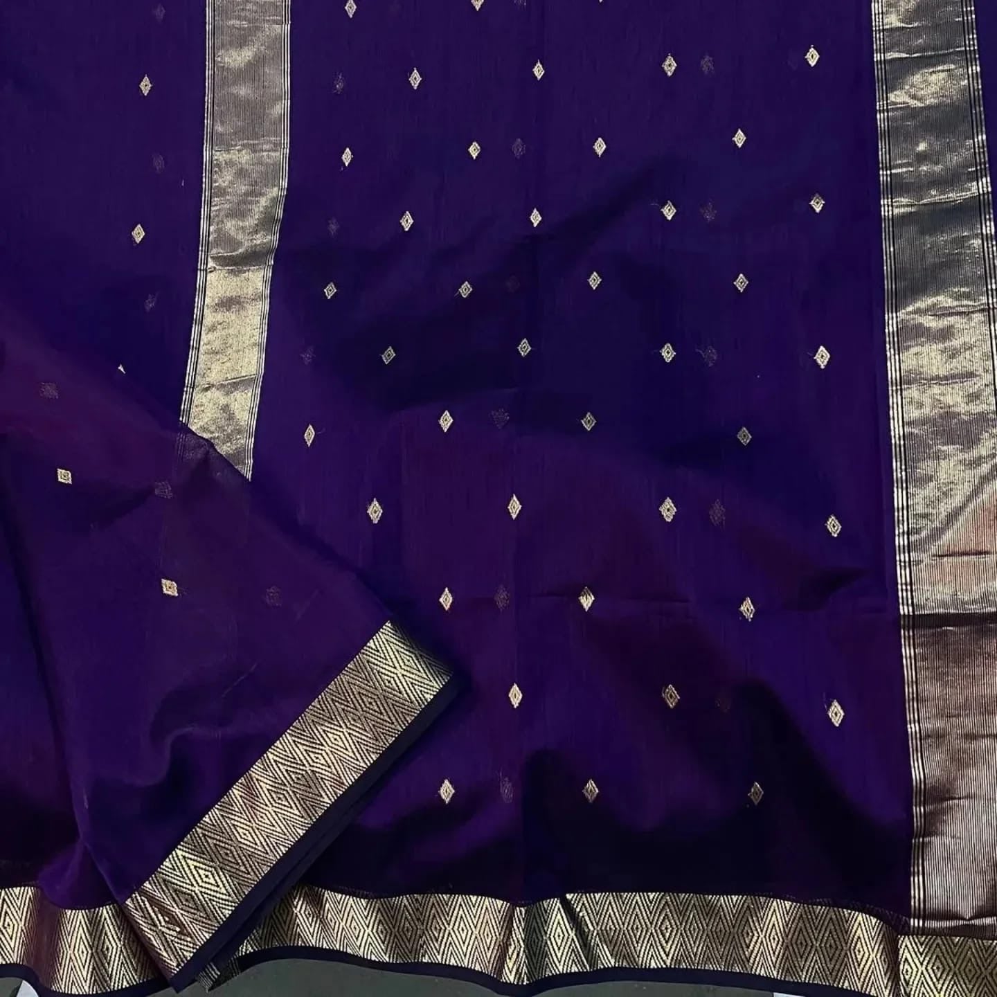 Kalyanika (कल्याणिका) Handloom Maheshwari Silk Cotton Sarees Nayanthara inspired KM04