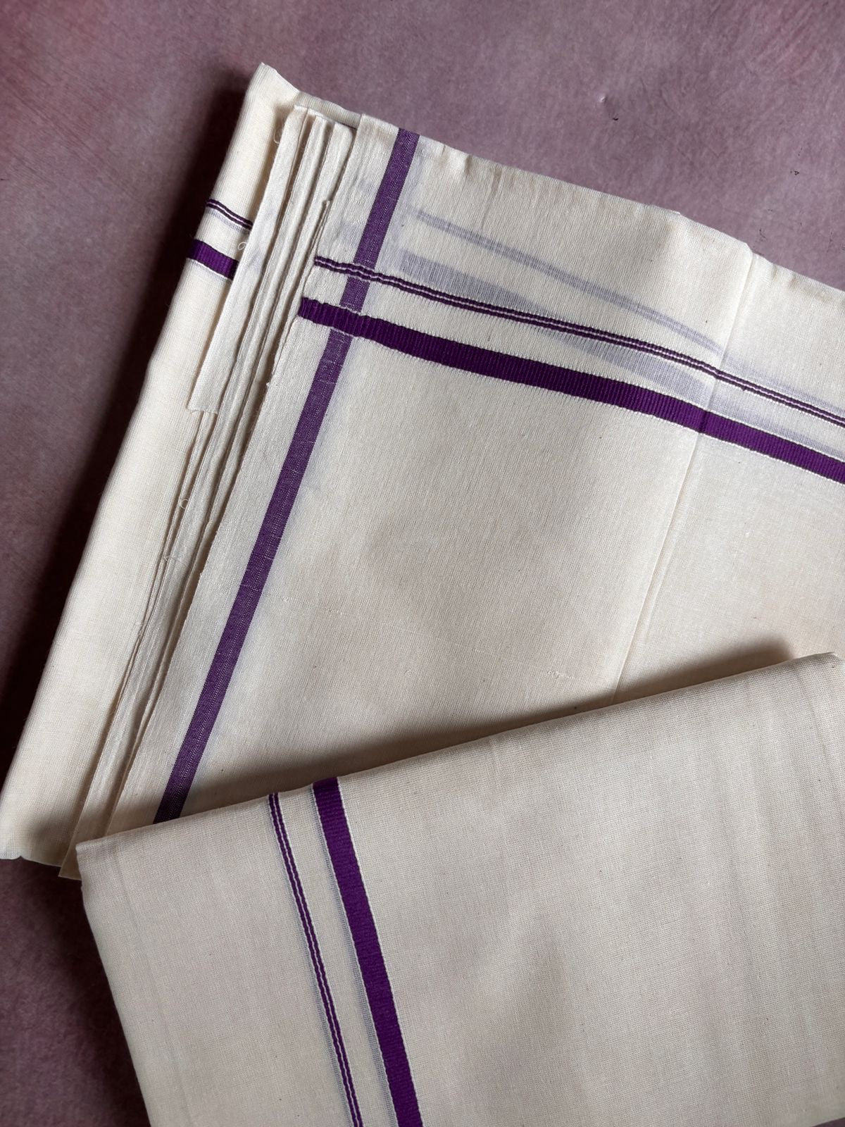 Puliyilakara Single Set Mundu violet, Rajila’s choice