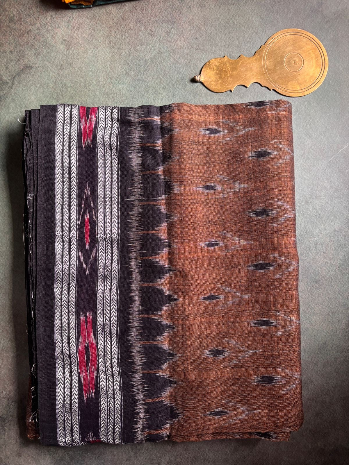 Sambalpuri Odisha Handloom Cotton Sarees Brown