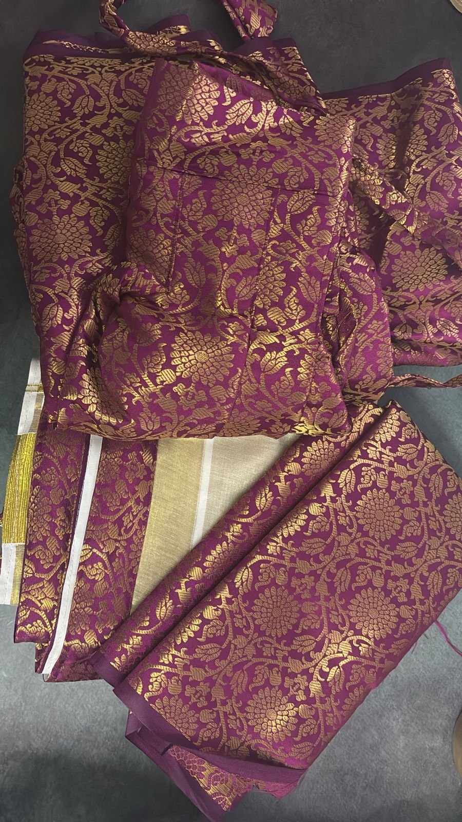 Sarvani brocade Semi stitched dhawani lehenga Set