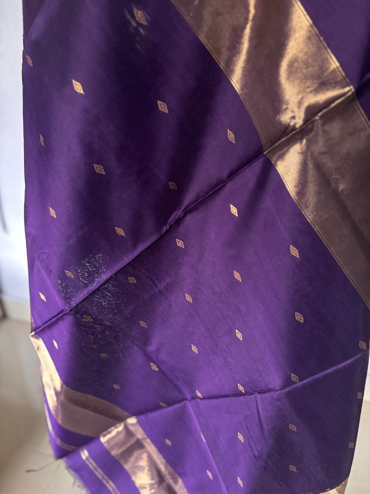 Kalyanika" (कल्याणिका) Handloom Maheshwari Silk Cotton Sarees Nayanthara inspired KM04
