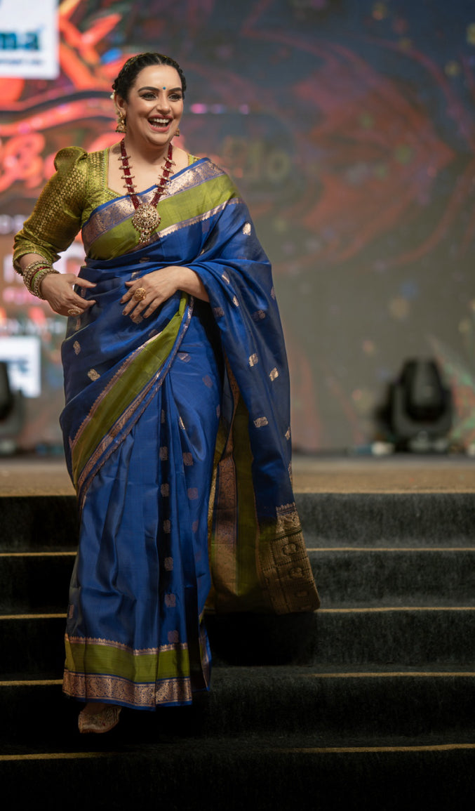 Kanjipuram Silk Saree Shwetha menon choice