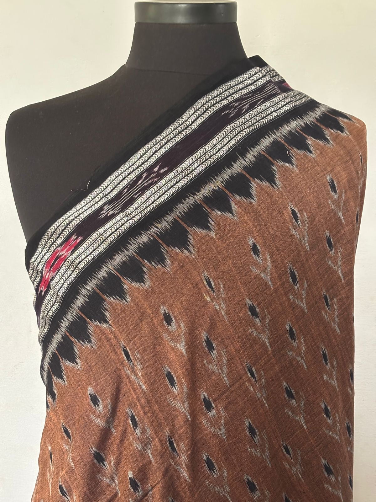 Sambalpuri Odisha Handloom Cotton Sarees Brown