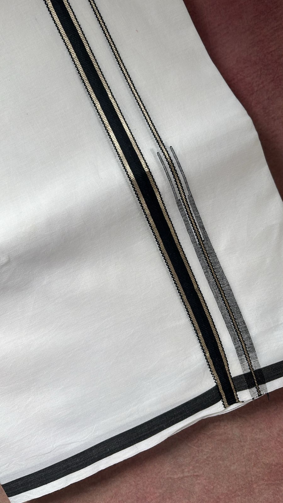 Sarvani Gents Pure cotton Bleached Double Dhothy Mundu