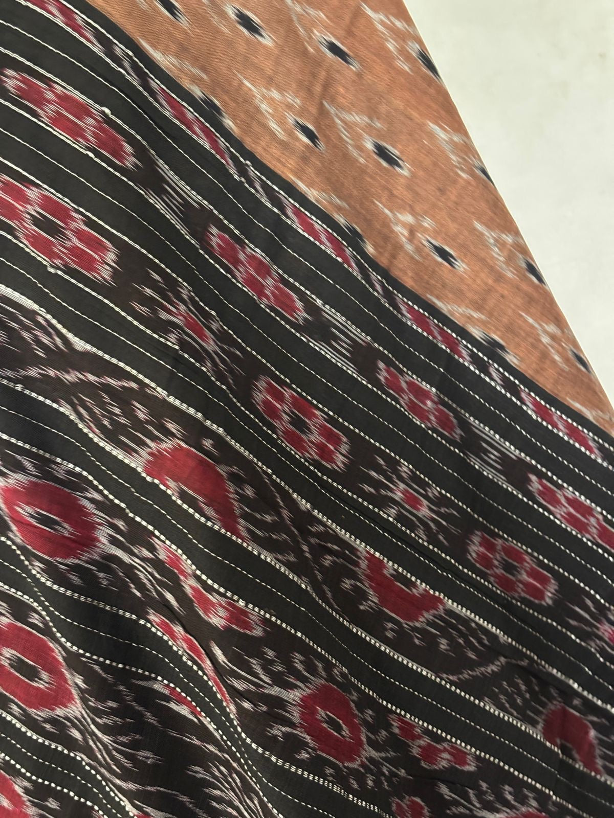 Sambalpuri Odisha Handloom Cotton Sarees Brown