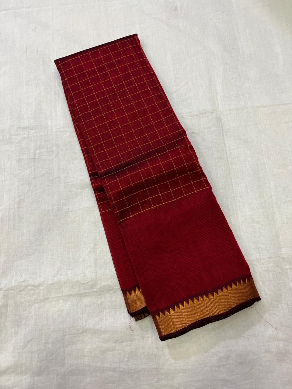 Mangalagiri pattu sarees maroon
