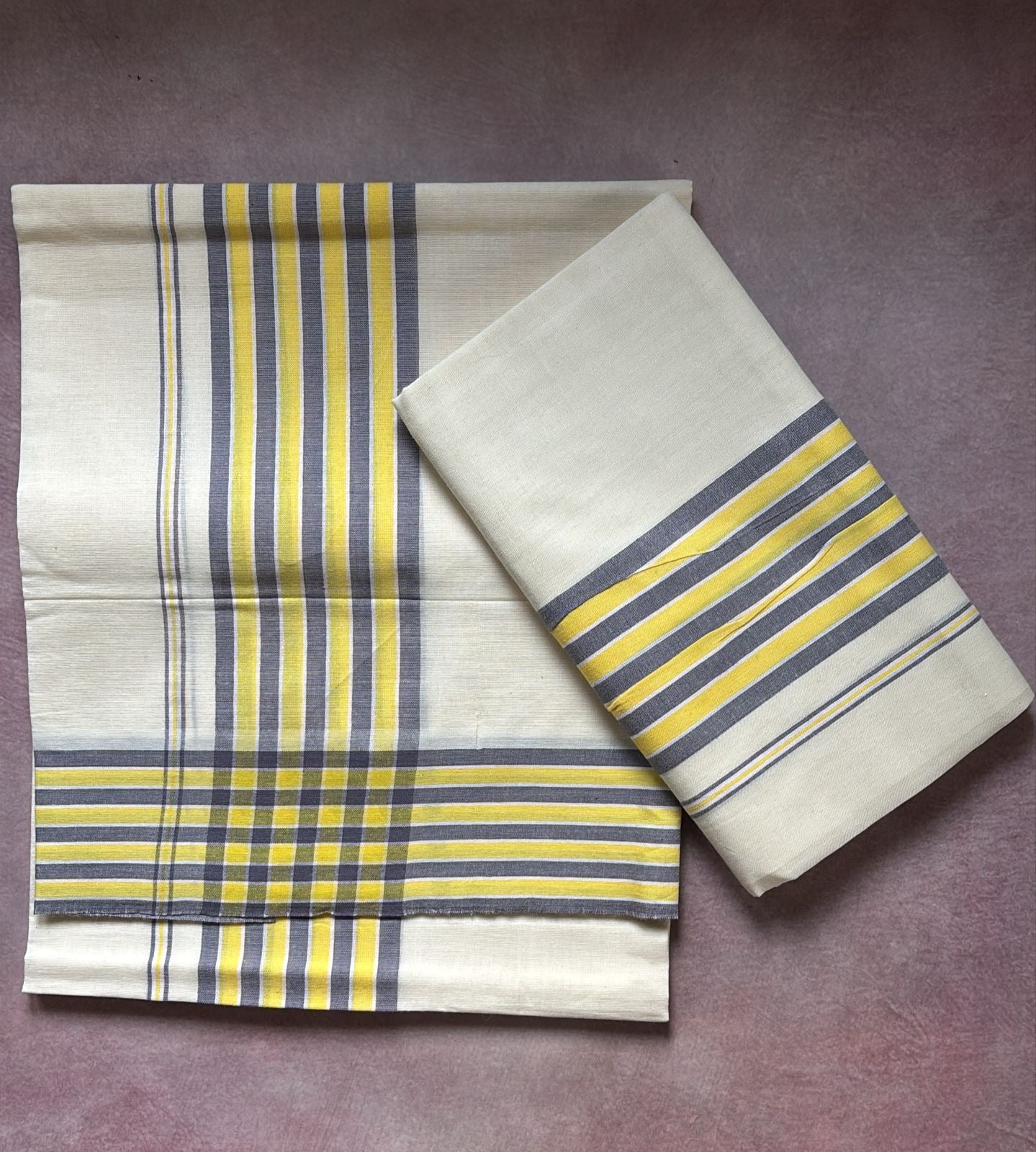 Mulloth pure cotton extra length set Mundu Ms5