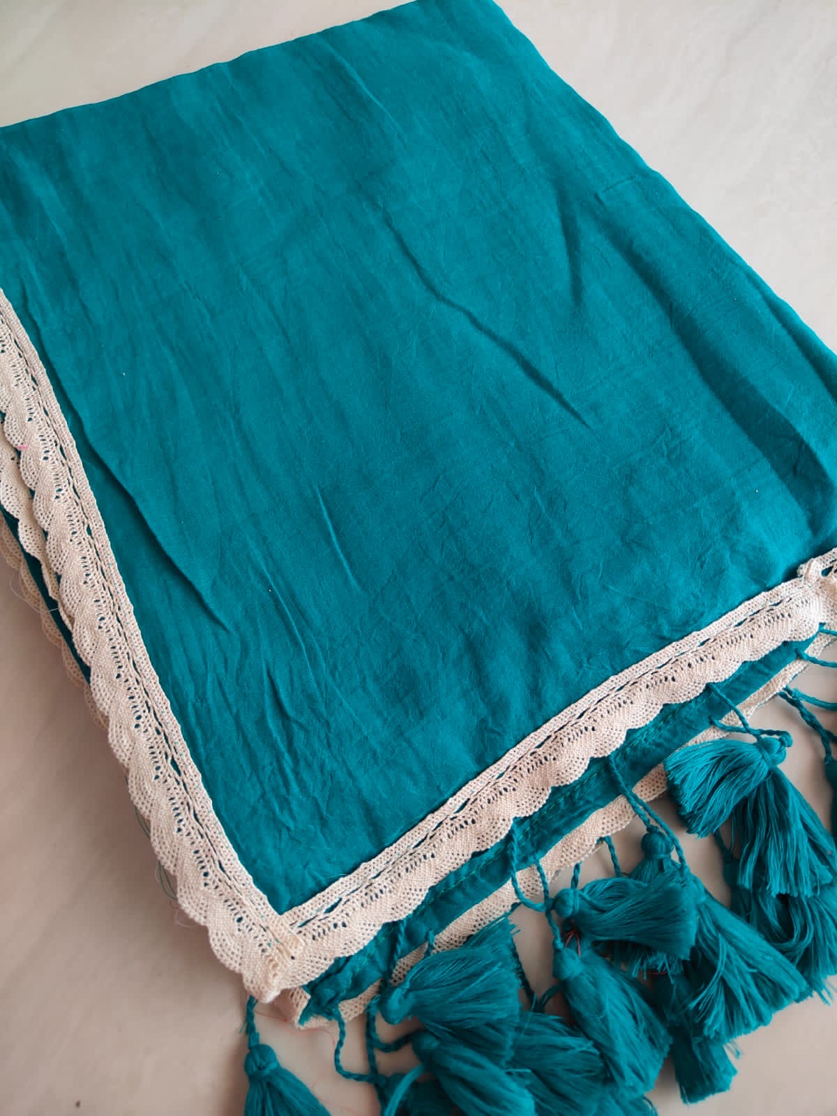 Viharika(विहारिका) Flowy lace: Blue V03