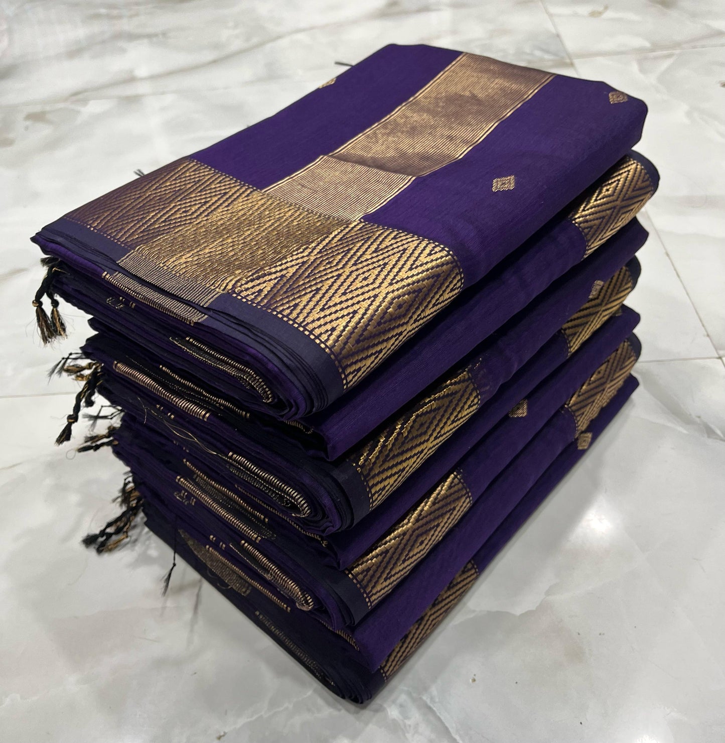 Kalyanika (कल्याणिका) Handloom Maheshwari Silk Cotton Sarees Nayanthara inspired KM04