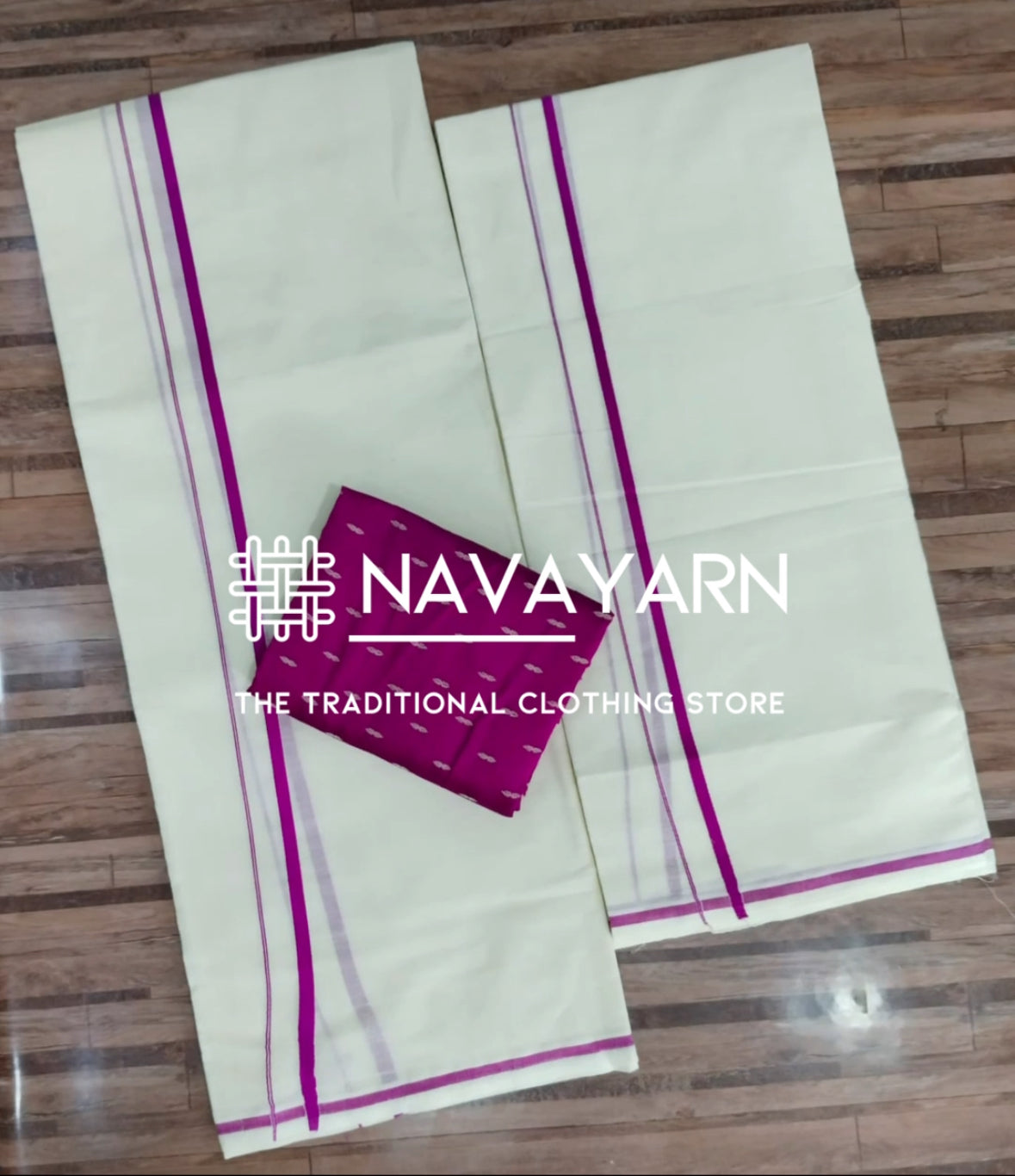 Puliyilakkara pure cotton set Mundu with blouse