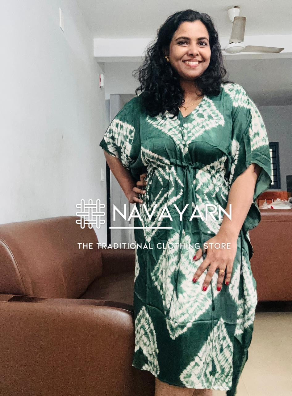 Modal silk one size Kafthans green