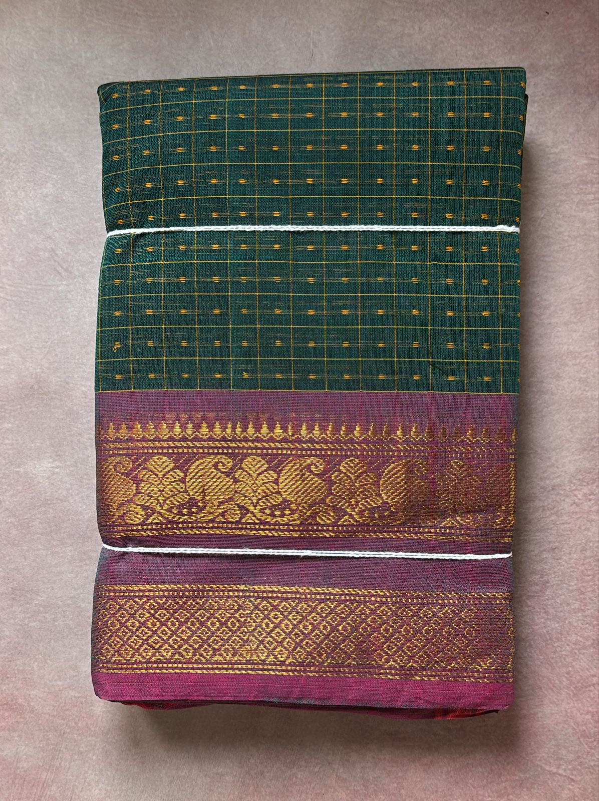 Lakshadeepam thousand butta sarees with contrast border