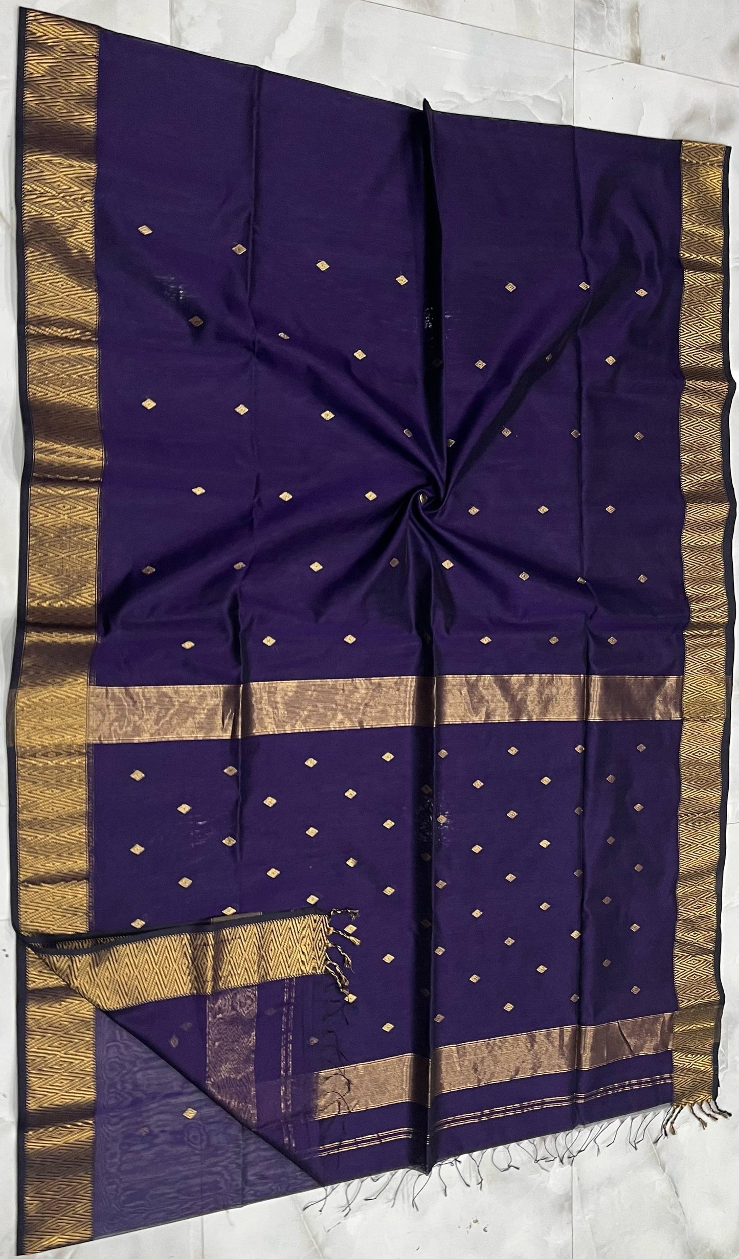 Kalyanika (कल्याणिका) Handloom Maheshwari Silk Cotton Sarees Nayanthara inspired KM04