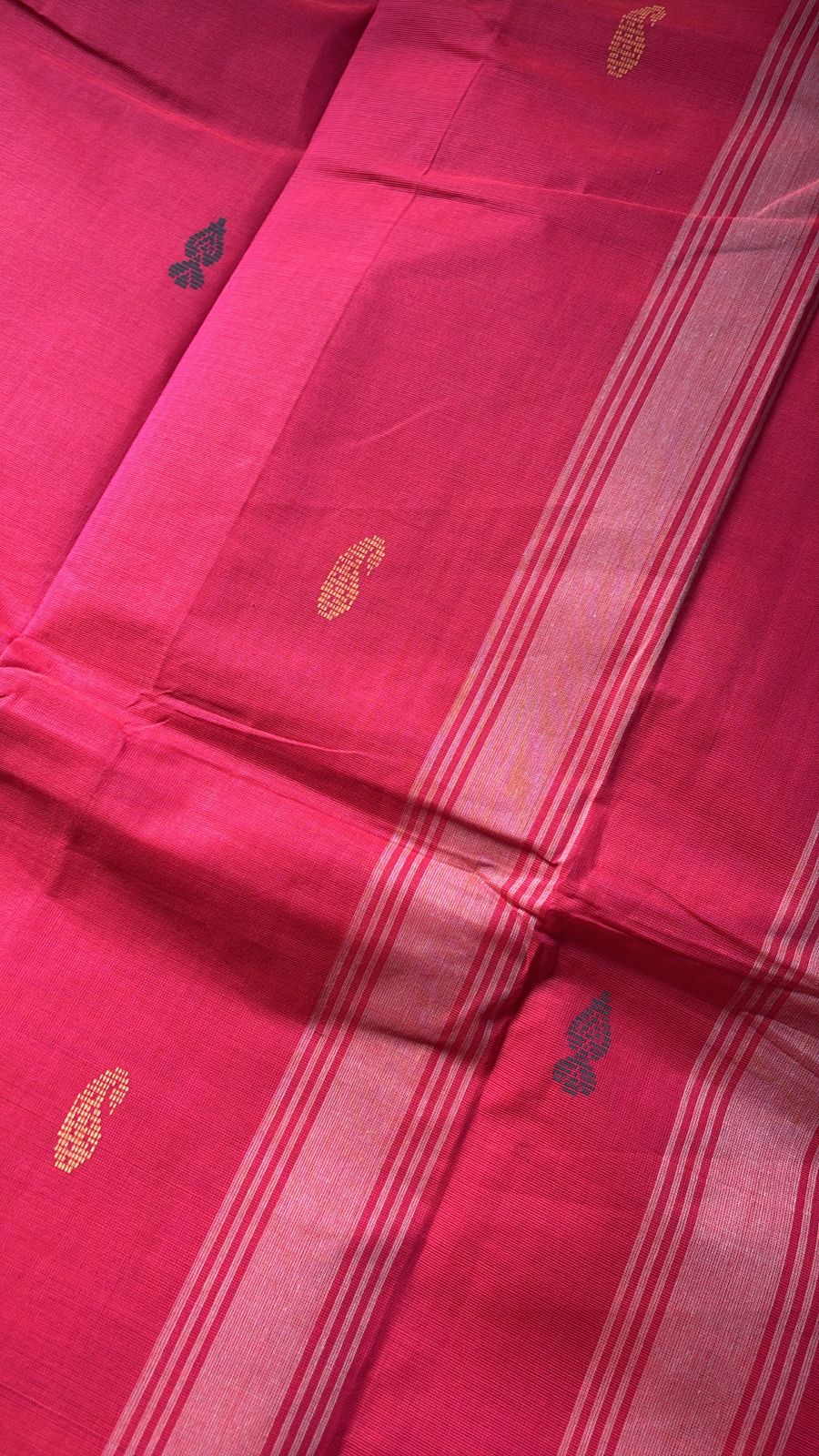 Vintage Kanchi cotton flower butta sarees without blouse