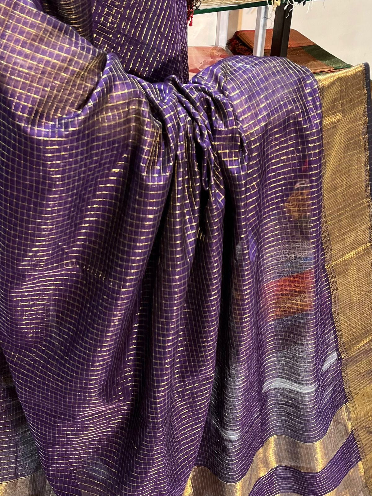 Kalyanika miya actress fame Maheshwari Silk saree