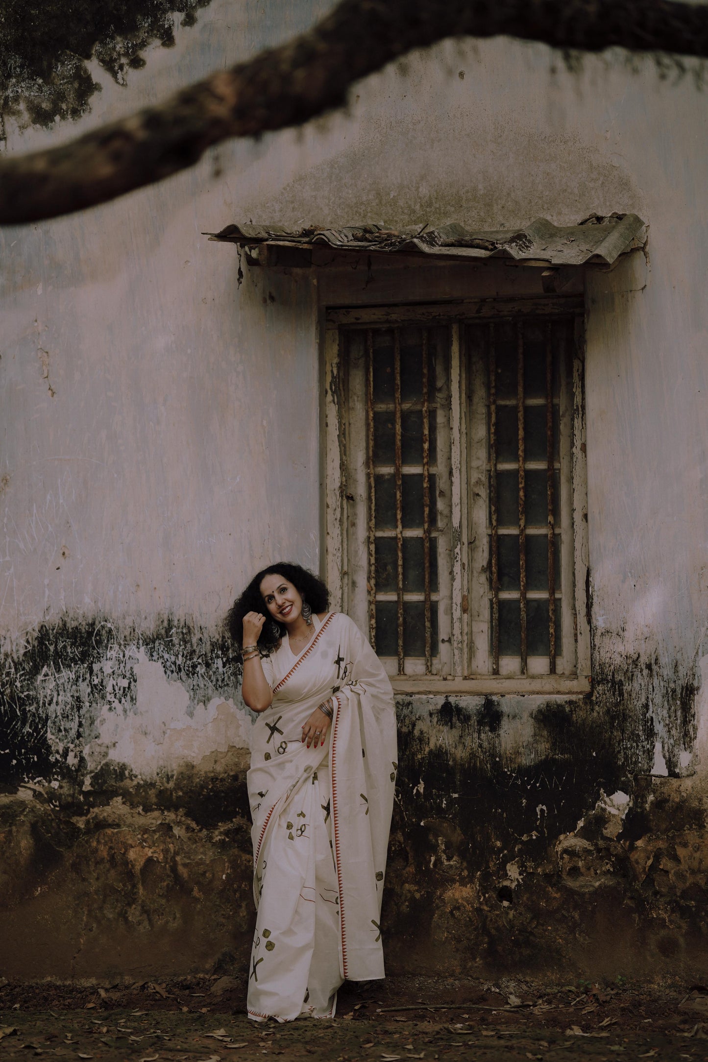 Nostalgic Ola kalippattam design Kerala Saree