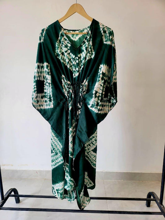 Modal silk one size Kafthans green