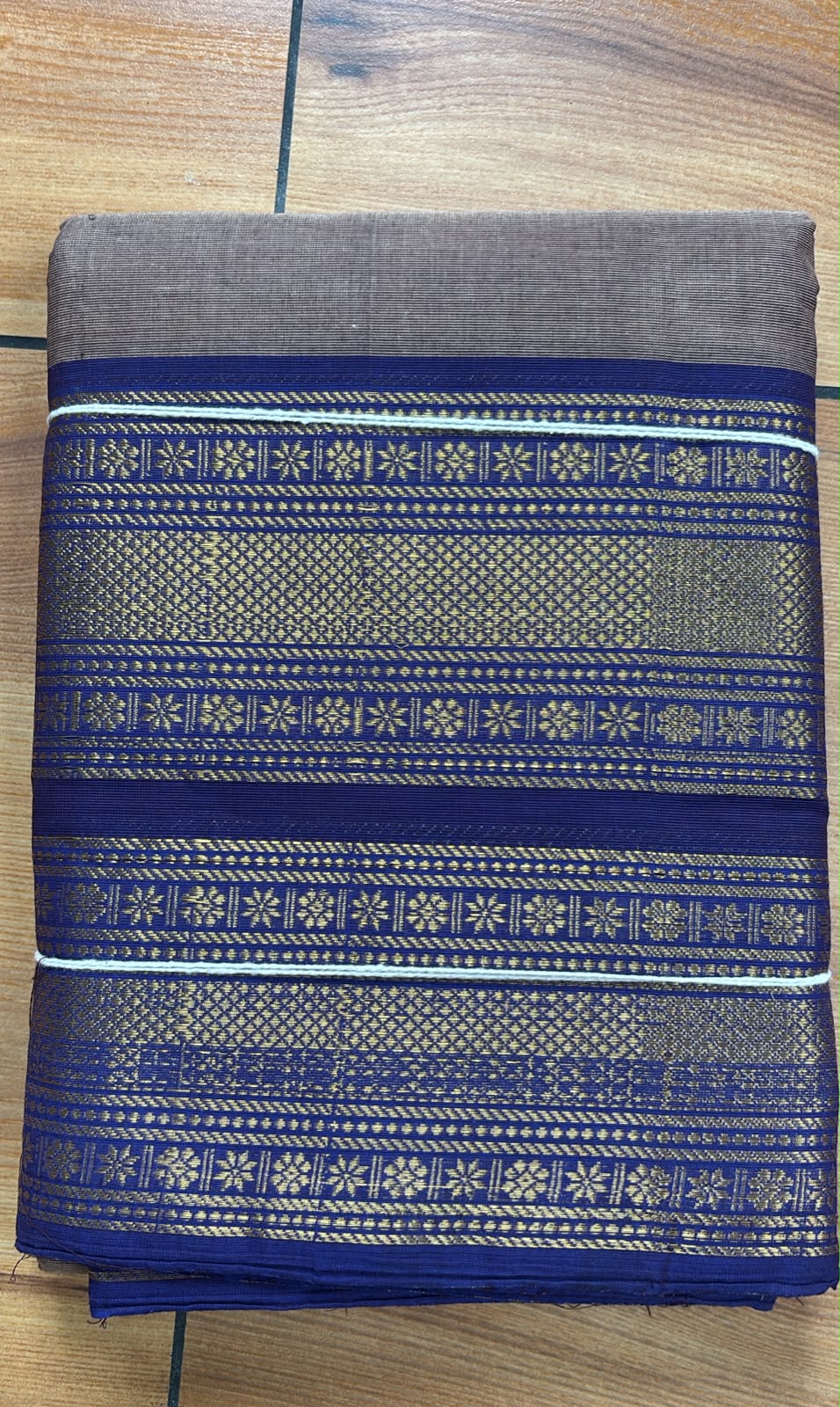 Metallic purple Kanchi cotton Saree SGS55