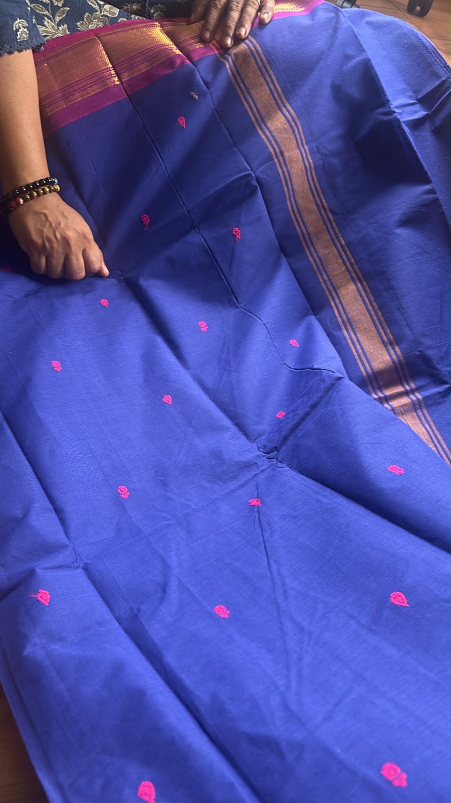 Vintage dual tone festive cotton Saree SGS40