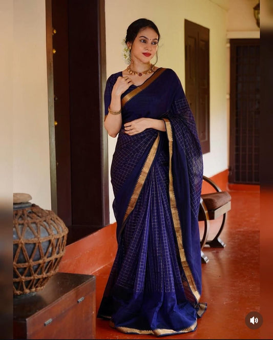 Mangalagiri Silk cotton Sarees violet