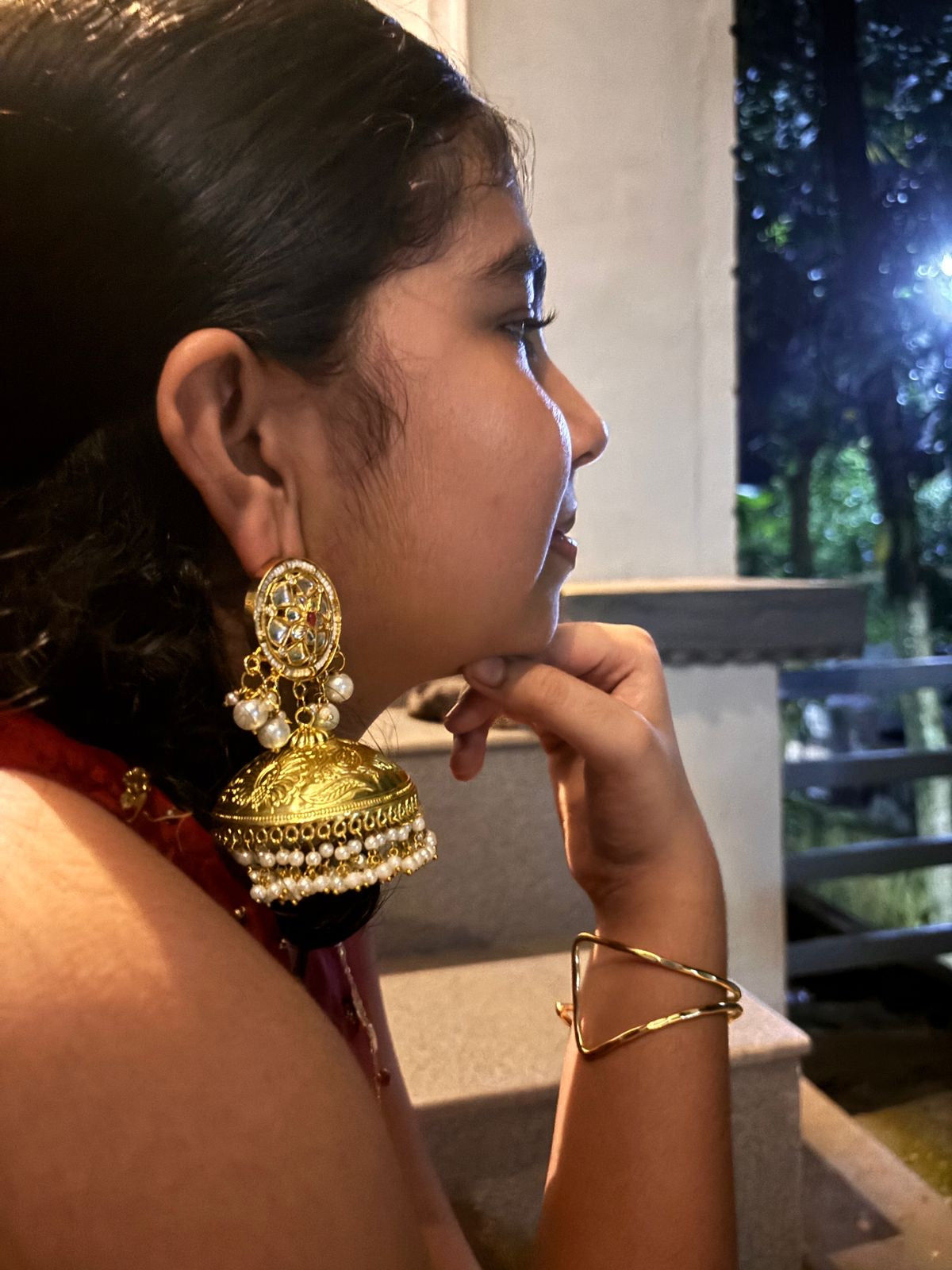 Anti Tarnish Brass Jhumkas
