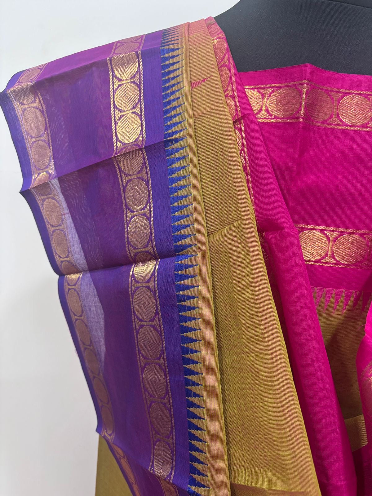 Vintage Chettinad Suit Set Unstitched