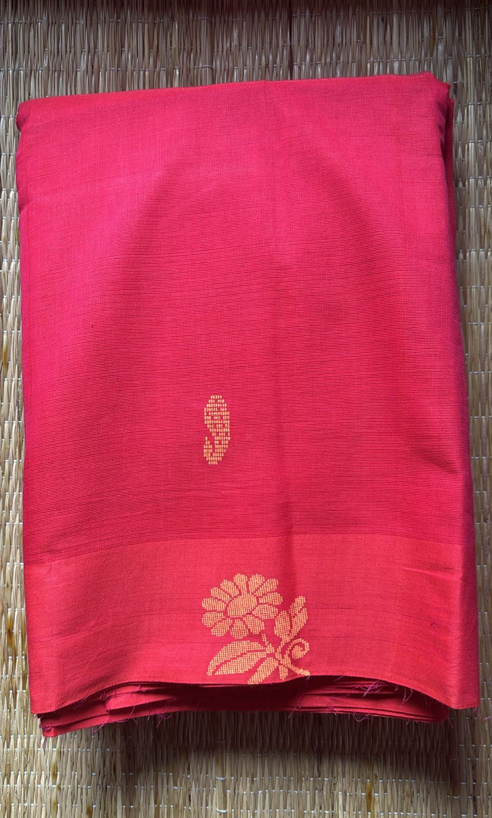 Vintage Kanchi cotton flower butta sarees without blouse