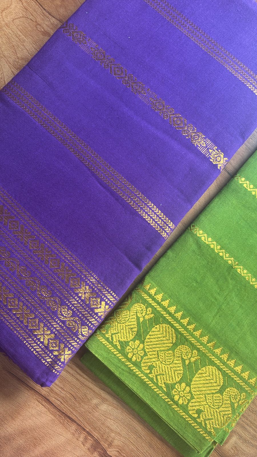 Rudraksha Velthari Sungudi Handloom Cotton Saree